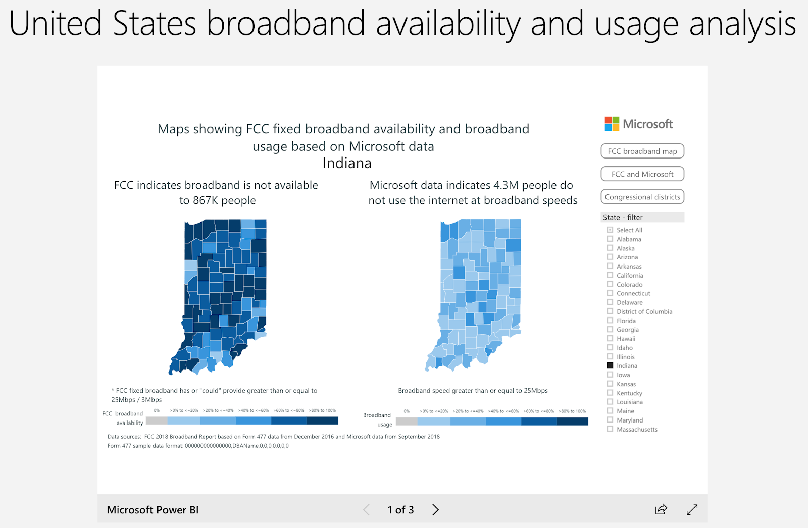 United States Broadband Availability Map